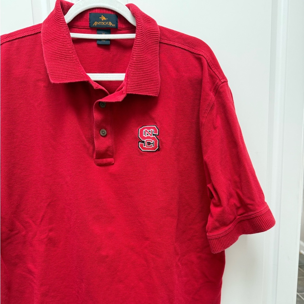 NC State Wolfpack Antigua Men's Red Polo Shirt